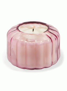 Стъклена соева свещ Падивакс Ripple - Пустинна праскова